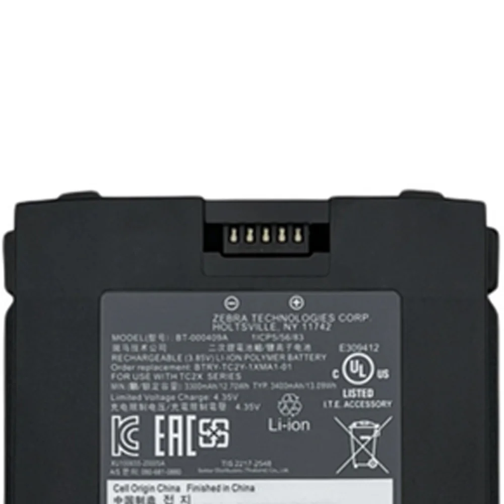 TC21 3.85V 13.09Wh Barcode Scanner Battery For ZEBRA TC26 TC210 TC26AK TC210K BT-000409 BT-000409A BTRY-TC2Y-1XMA1-01 BT-000411