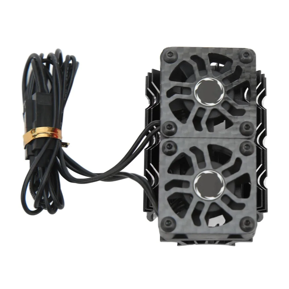 36mm RC Motor Fan Cooling Heatsink 28000 RPM Dual Fan RC Car Dual Cooling Fans 8.4V Voltage RC Motor Cooling Fan For RC Car