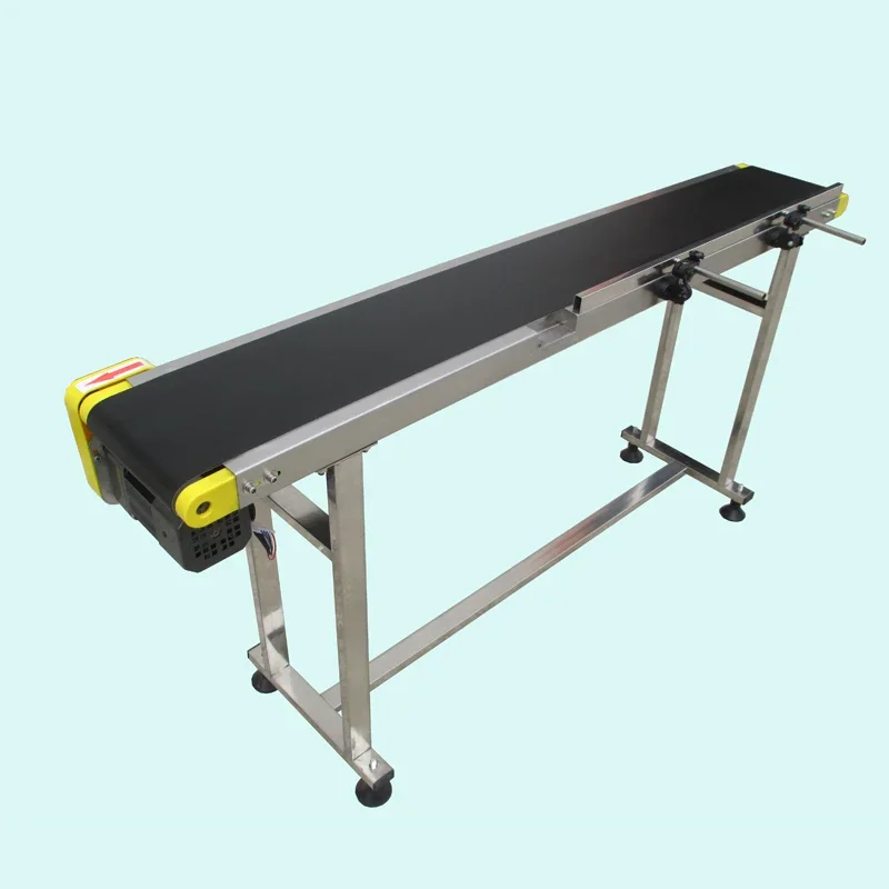 

1PC Small Belt Conveyor Machine Band Carrier PVC Line Sorting Conveyor For Bottles Food Customized Moving Belt, Rotating Table