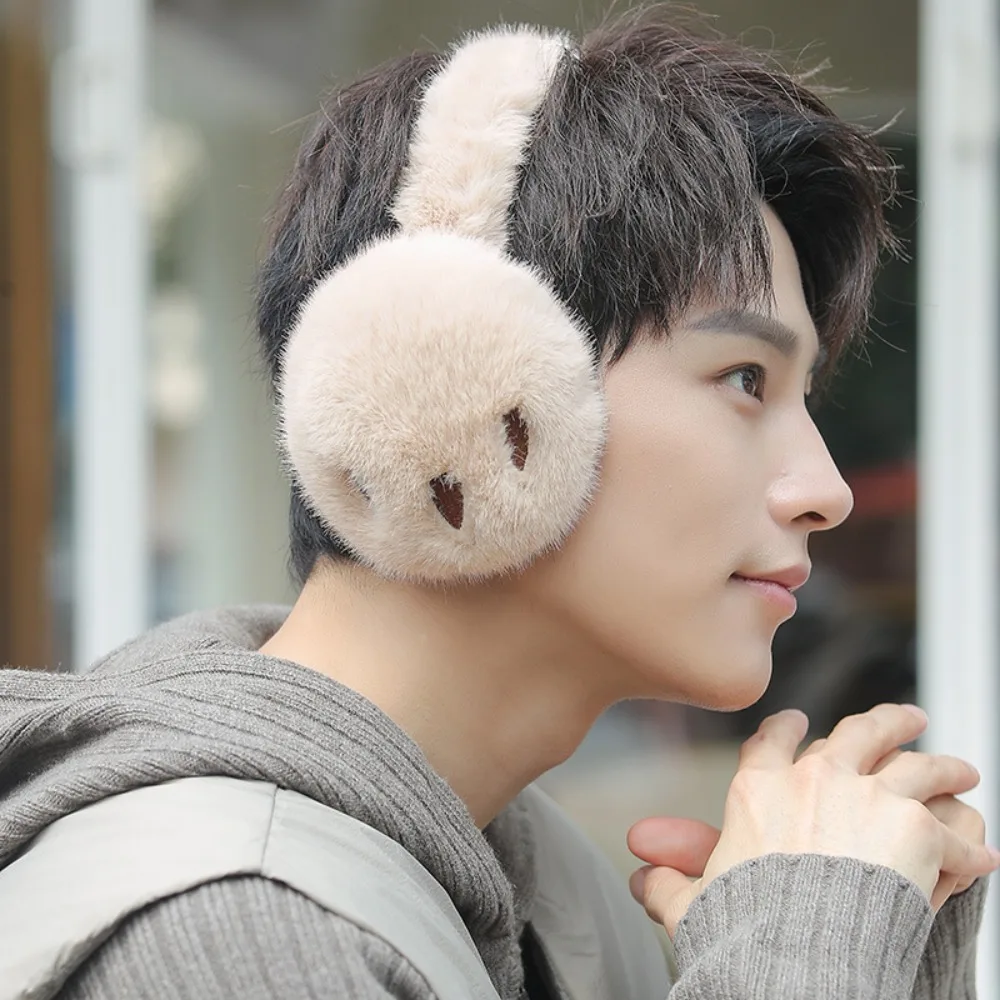 Fashion Earflap Bear Paw Earmuffs Foldable Faux Rabbit Fur Men Plush Ear Cover Warmer Cold Proof Winter Thicken Earmuffs Women