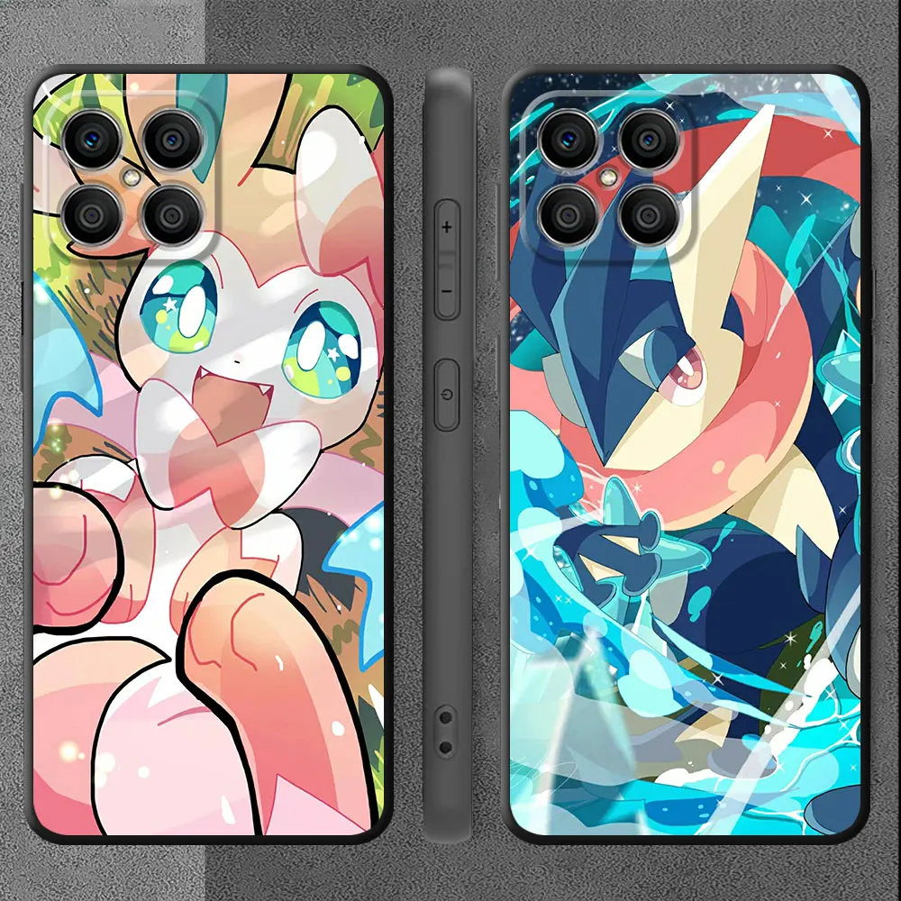 Case For Huawei Honor X8a X8 90 Lite X9a 8X 70 X7 Magic5 Pro X6 P30 P40 P20 P Smart Z Soft Phone Cover Pokemon Bulbasaur Anime