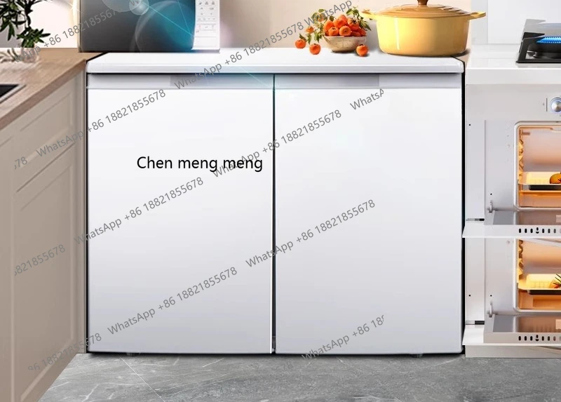 

Folio double door double temperature table embedded in horizontal refrigerator household small air-cooled frost-free