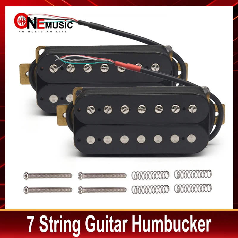 7 String Electric Guitar Humbucker Dual Coil Electric Guitar Pickup Coil Spliting Pickup N8.5K/B14K Output Guitar Parts Black