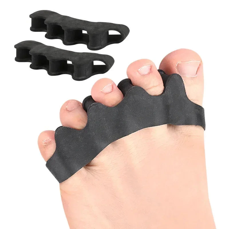 RHBJ 2pcs Toe Separator Corrector Soft Reusable Hallux Valgus Straightener Elastic Bunion Corrector Foot Care Tool for Adult