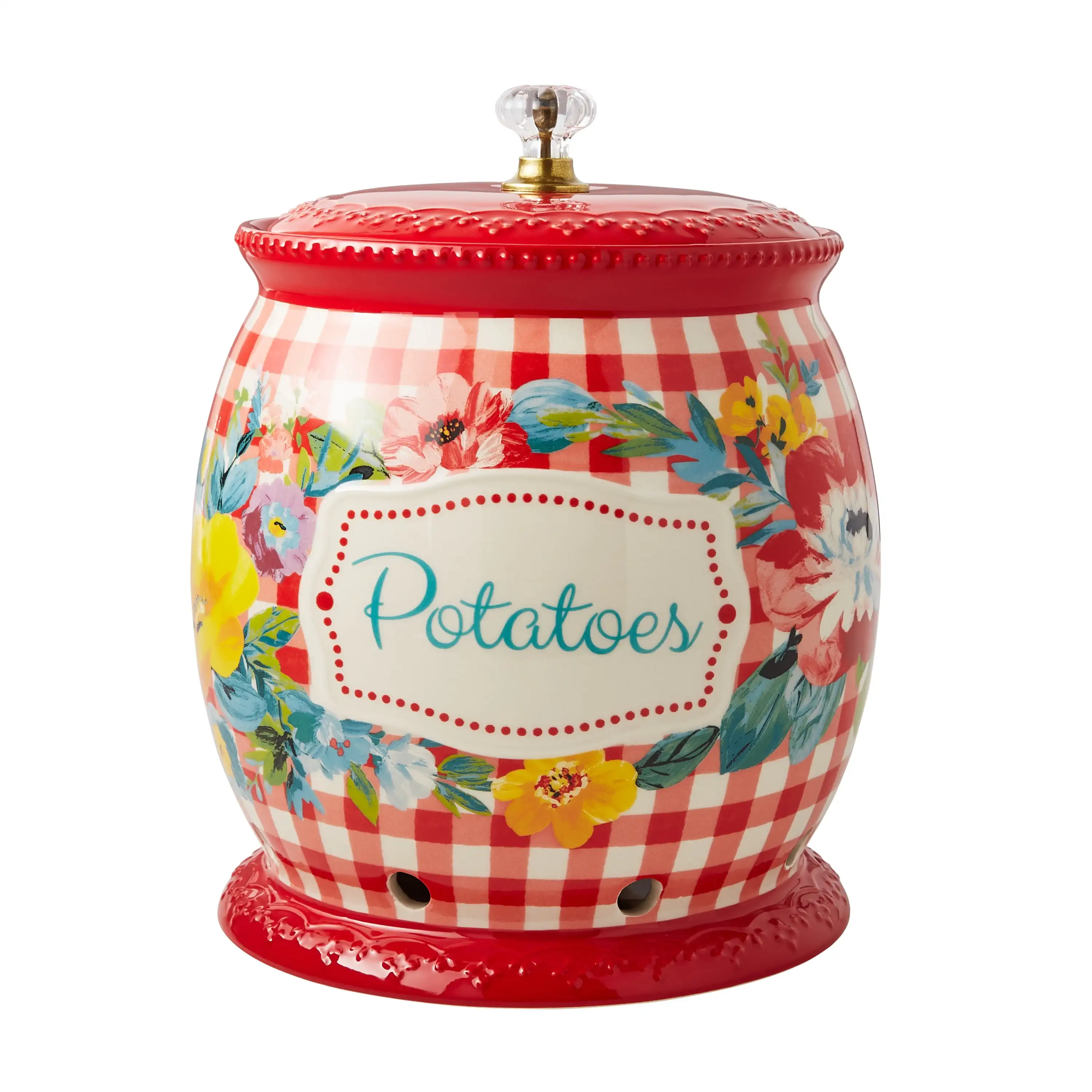 

Sweet Romance 8.5-Inch Ceramic Potato Keeper with Lid