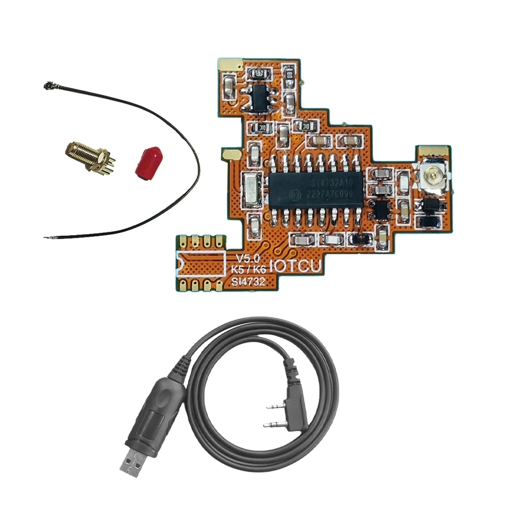 

T88C SI4732 V5.0 Модуль модификации FPC и комплект USB-кабелей для UVK5 K6 HF Коротковолновый полнодиапазонный/однокрасное приежение с боковой полосой