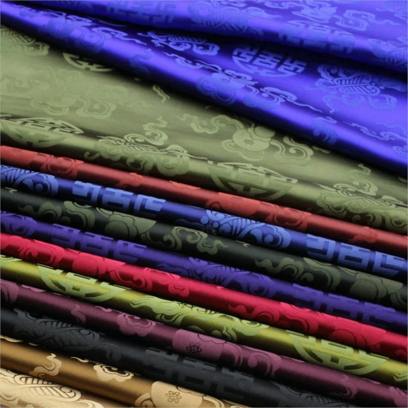

Chinese-style cotton-padded film and television hand-woven jacquard brocade silk ribbon fabric