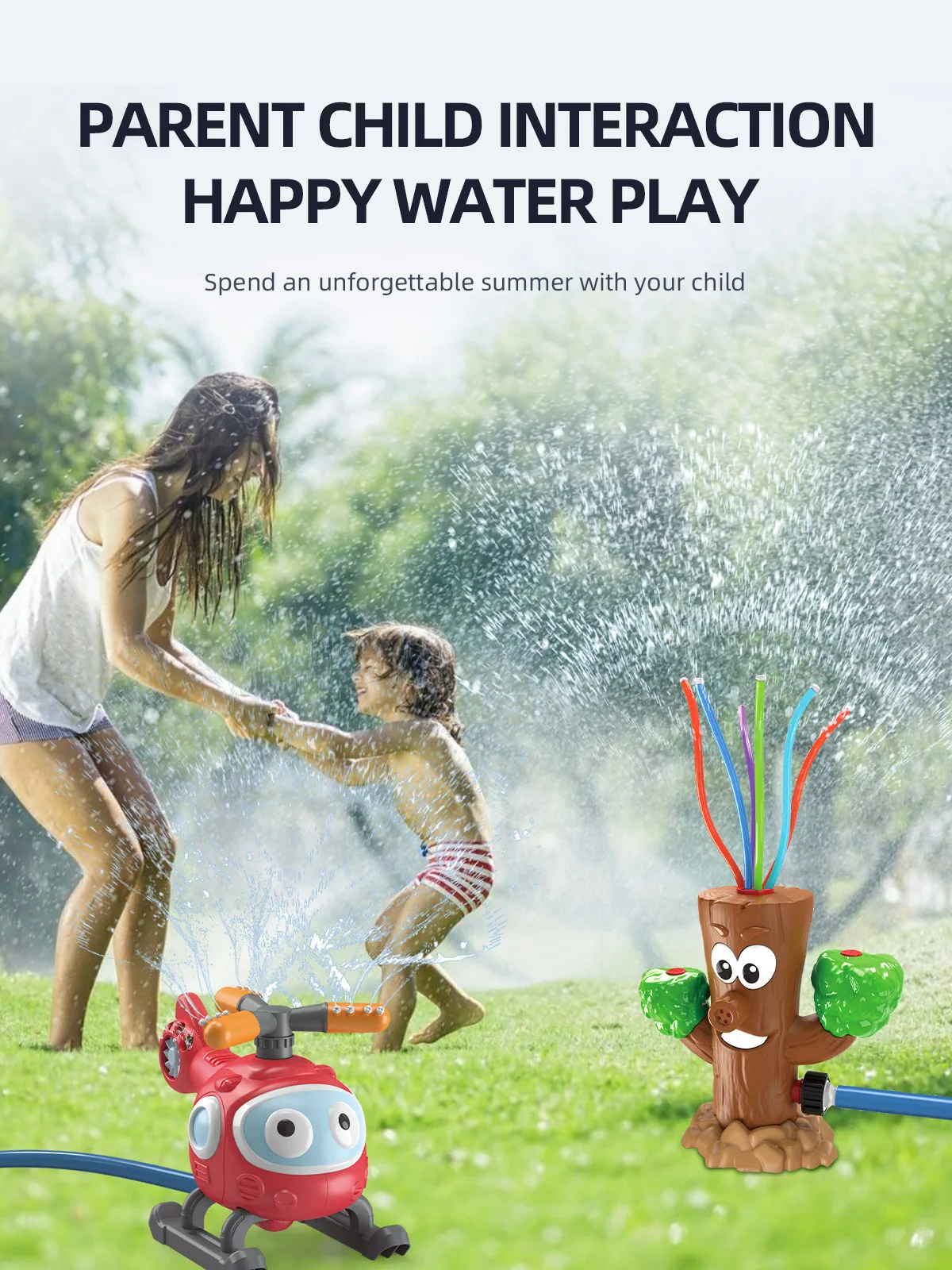 Juguete de aspersor de hidrante de incendio de césped