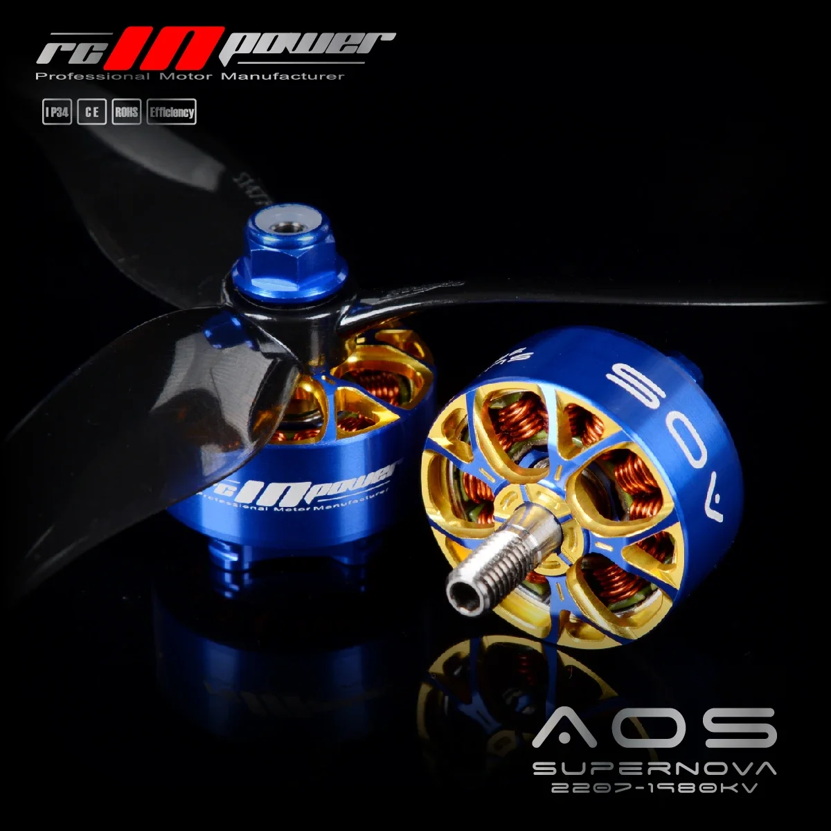 RCINPOWER AOS SUPERNOVA 2207 2207.5 borstelloze motor 1980KV 6S LIPO