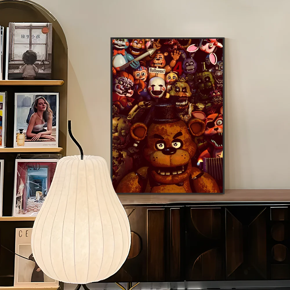 Fnaf Five-nights-At-Freddys Vintage Posters Sticky Vintage Room Home Bar Cafe Decor Kawaii Room Decor