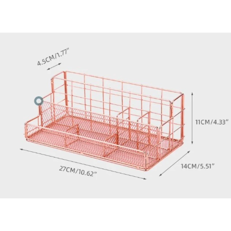 

3-Tier Metal File Organizer for Desk, Office, Home - Space-Saving Storage for Papers, Cosmetics, Stationery, Mail, Modern Design
