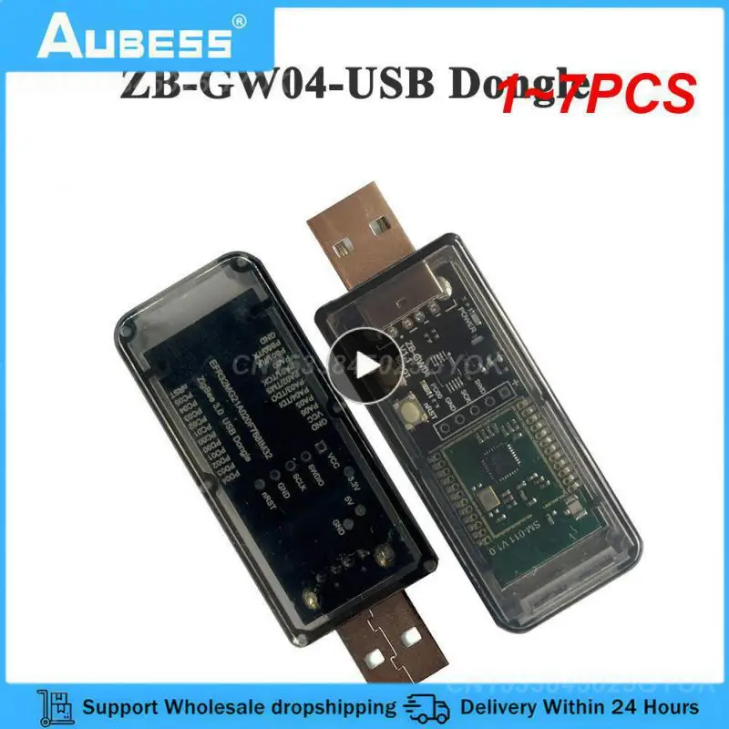 

1~7PCS ZigBee 3.0 ZB-GW04 Silicon Labs Universal Gateway USB Dongle Mini EFR32MG21 Universal Open Source Hub USB Dongle