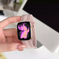 Nylon Loop Strap for Apple Watch Band S11 46mm 40mm 44mm 45mm 42mm 41mm Smart Belt Bracelet for IWatch 49mm 11/10/9/8/7/6/SE/5/4