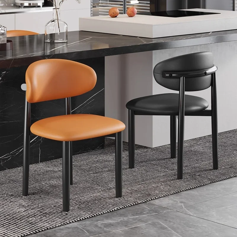 كرسي الطعام المنزلي كرسي مسند الظهر كرسي طاولة طعام من الحديد المطاوع كرسي الترفيه