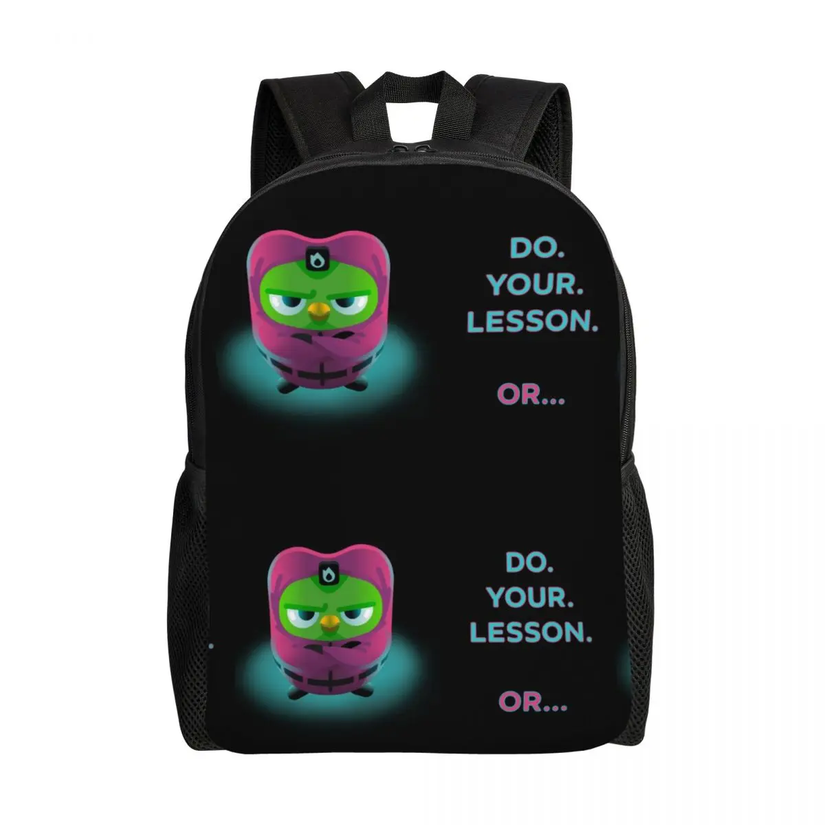 

Пользовательские Duolingo Do Your Lesson розовые солдатские рюкзаки для мужчин и женщин, повседневная сумка для книг для колледжа, школьные сумки