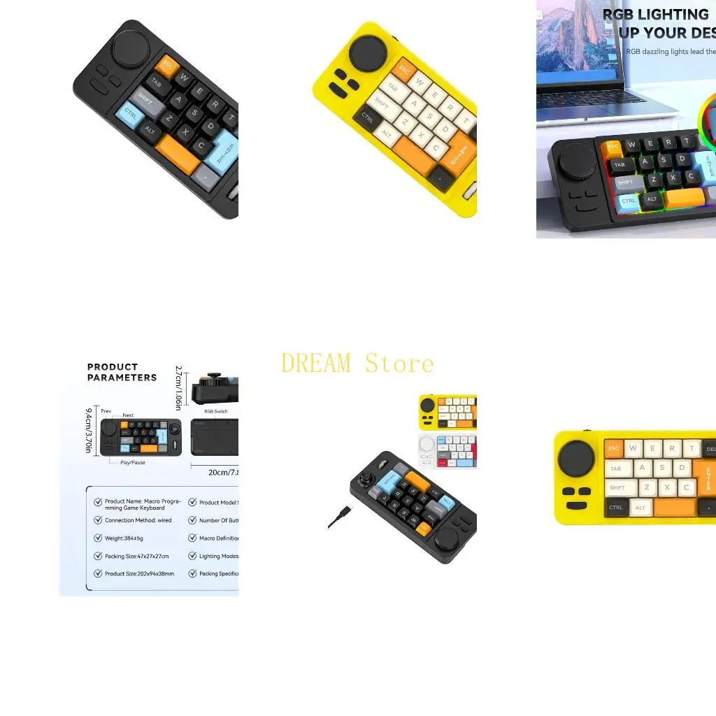 Customizable Mechanical Keyboard 19 Mini Keypad Programmable Joystick best sale