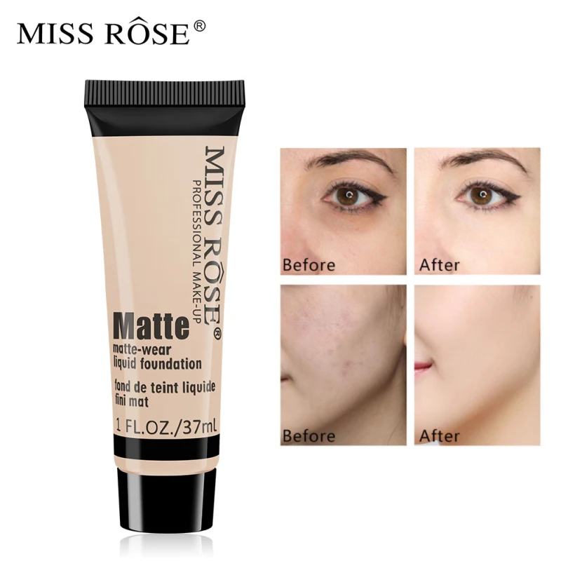 Waterproof Matte Liquid Foundation BB Cream Primer Moisturizing Oil Control Cover Dark Circles Acne Concealer Beauty Cosmetic