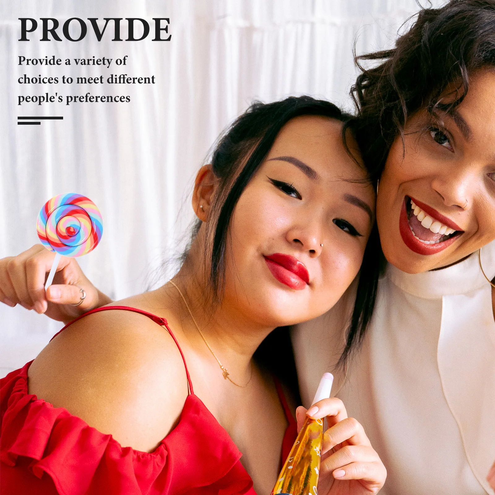 

5Pcs Realistic Polymer Clay Lollipop Decorations Photo Props Birthday Party Carnival Supplies Big Lollipop Prop