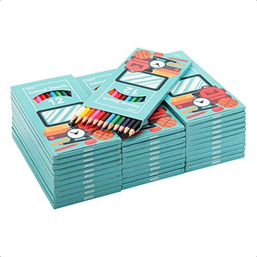 

Colored Pencils Bulk 30 Packs of 12 Count Presharpened 360 Colored Pencils for