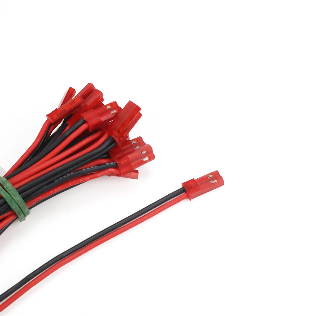 10Pairs JST Connector Cable 2 Pin Male Female 22AWG Wire JST 1.25 PH2.0 XH2.54 for RC LED Battery DIY Drone 10/15/20cm