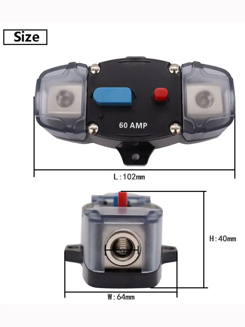 48-12VDC Stroomonderbreker 200A 250A 300A 50A 60A 80A 100A 150A Auto Vrachtwagen Audio Resetbare Zekering Stroomonderbreker met Power Protect