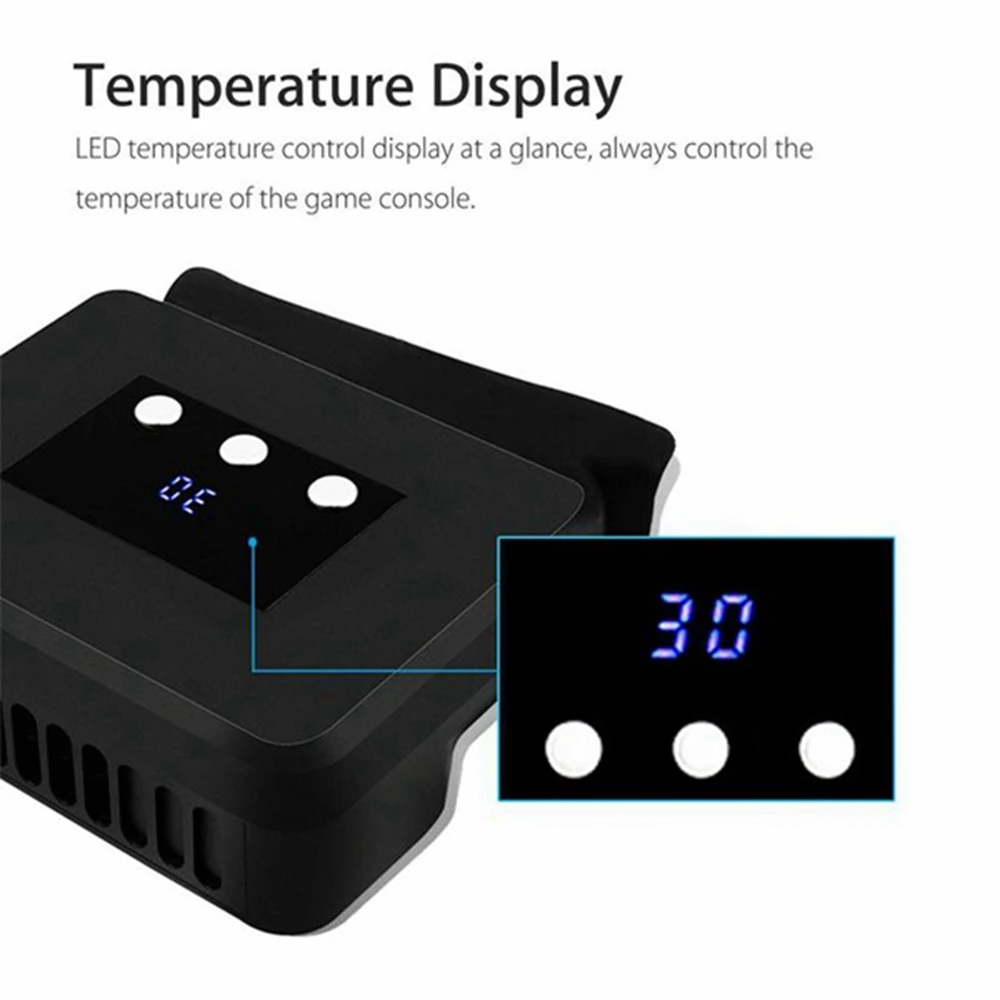 XB-Cooling Fan For NS Switch External Turbo Pumping Cooler Radiator Base For Switch Docking Station LED Display Radiator