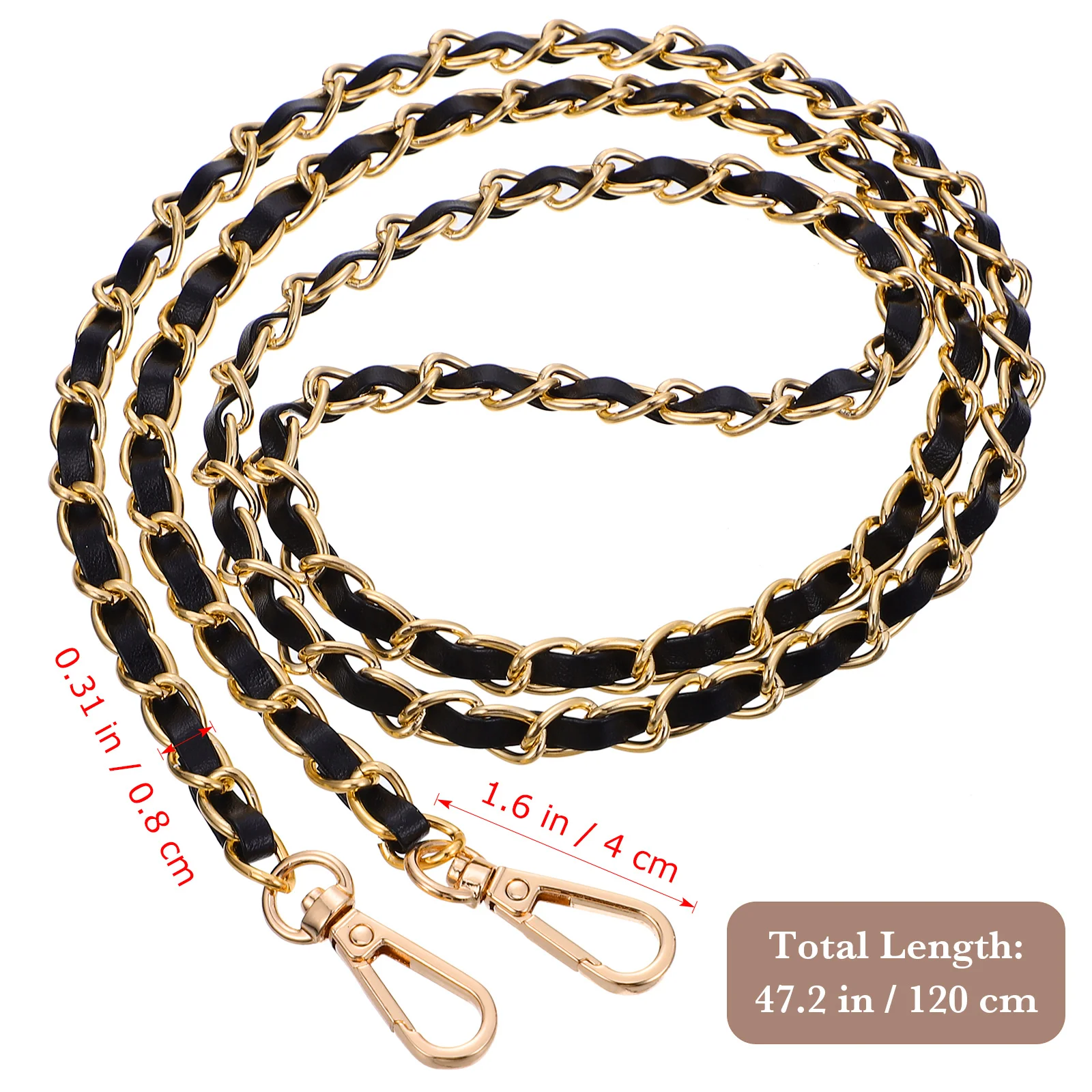 120 Cm Bag Chain Handle Purses Metal for Shoulder Crossbody Chains Replacement Wallet Man