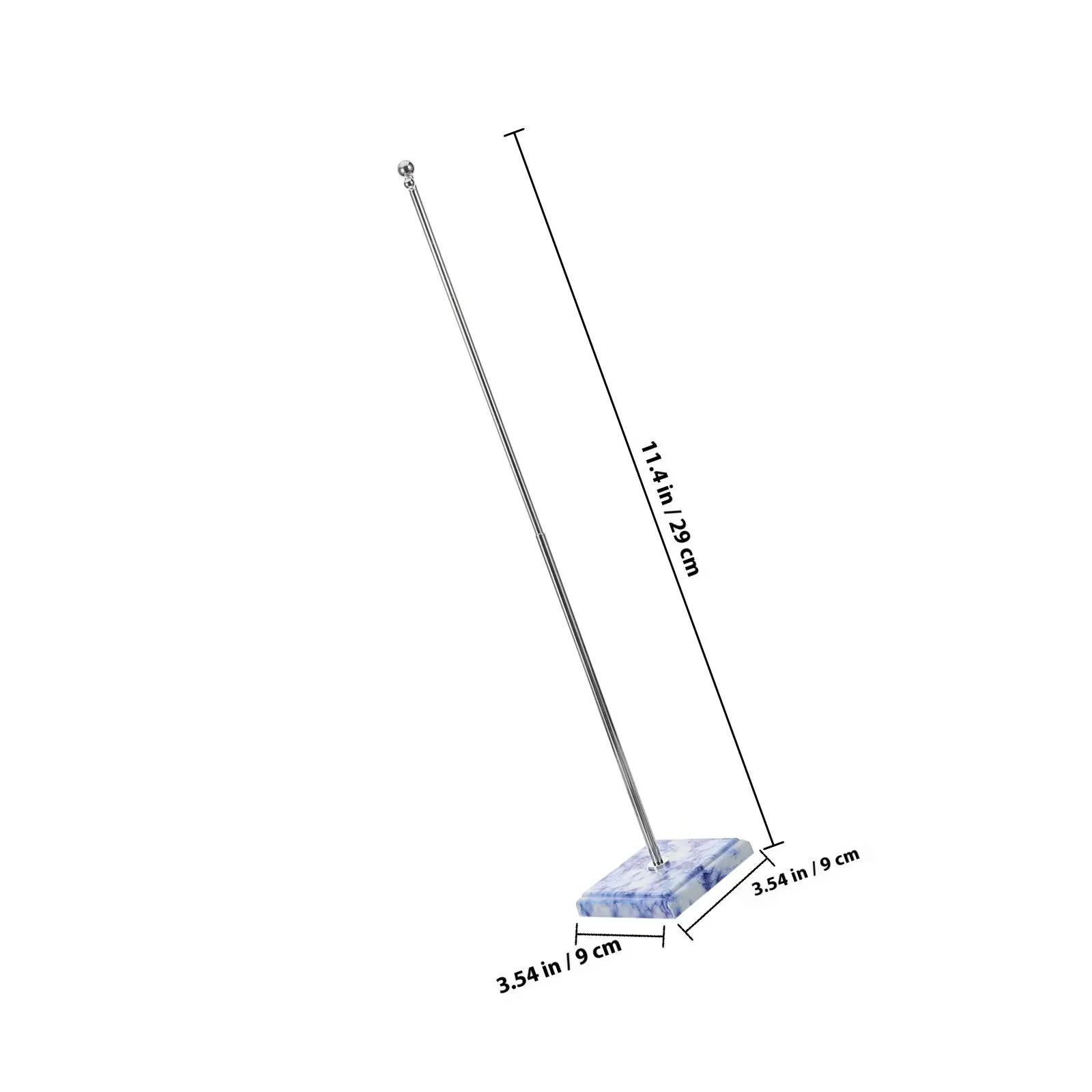 Small Desktop Flagpole with Solid Metal Base for Table Flag Support Stable Flag Holder for Office Home Party Holiday Indoor