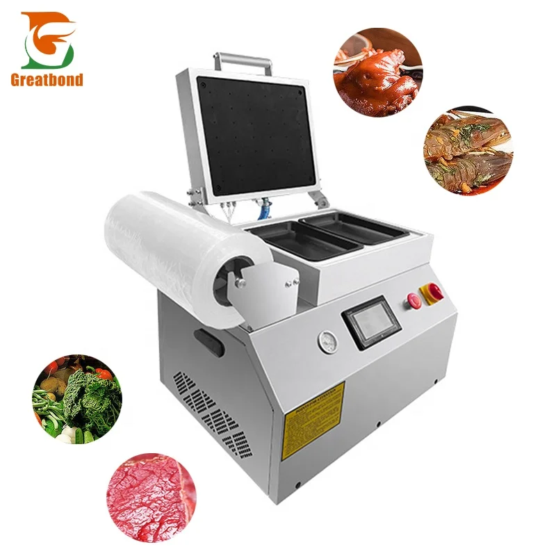 Factory Customized Intelligent Temperature Control Food Extended Freshness Table Top Meat Vacuum Laminating Packaging Machine