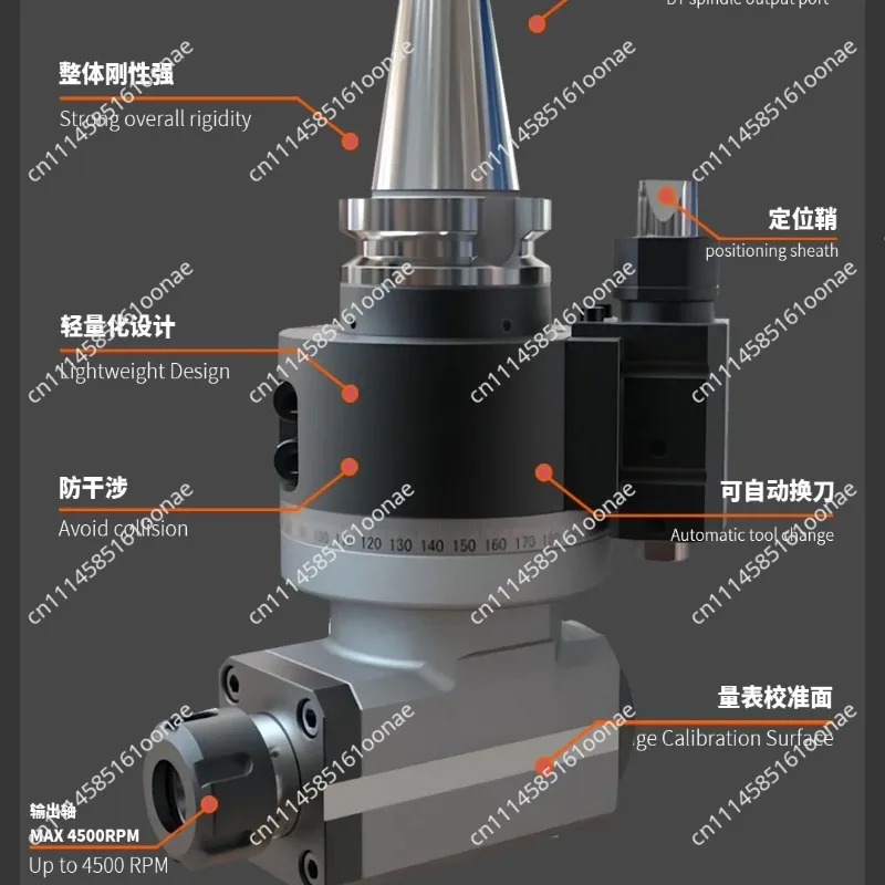 Side milling head, universal corner head BT30-ER20 single head