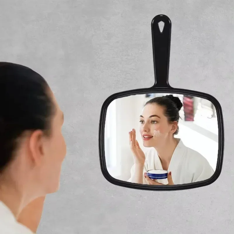 Handheld Mirror Professional Handheld Salon Barbers Hairdressers Mirror with Handle Practical Hand Mirror for Home