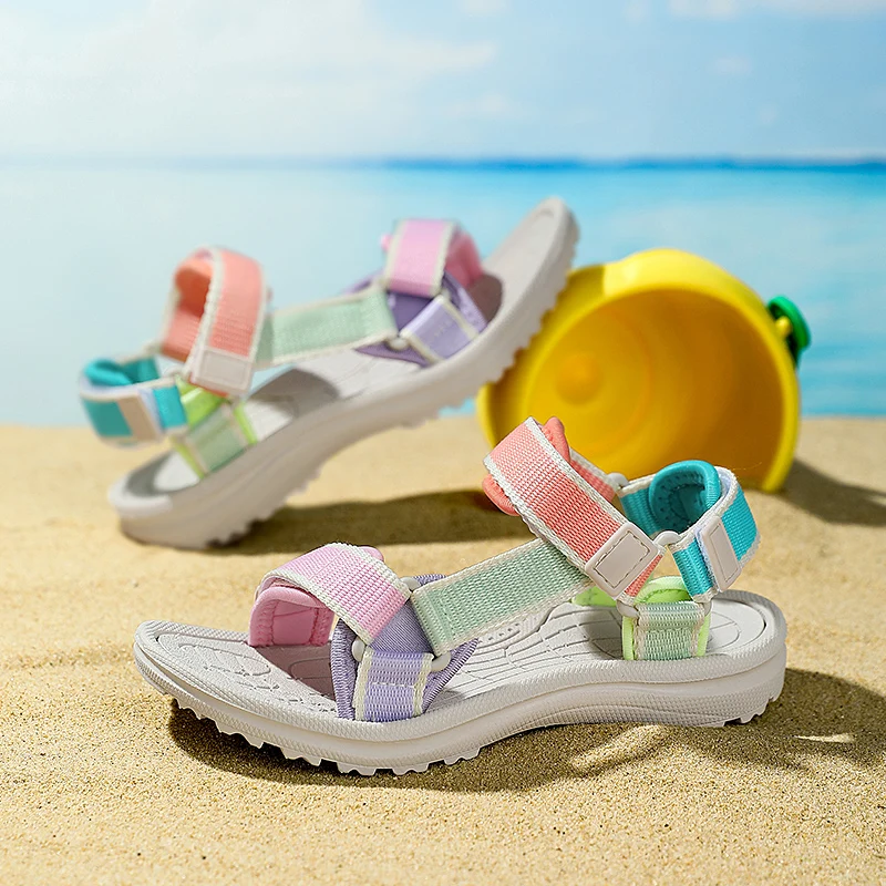 

Summer Children's Sandals Breathable Sports for Girls Casual Beach Shoes Comfortable Soft Sole Kids Fashion Non-slip Sandalias