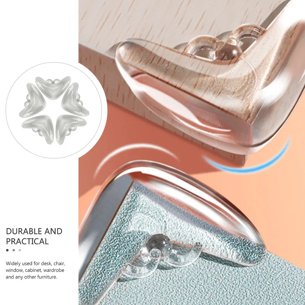 

10Pcs Anti-Collision Corner Protectors High Grade PVC Corner Guards Table Furniture Edge Safety Cushion for Baby Proofing Home