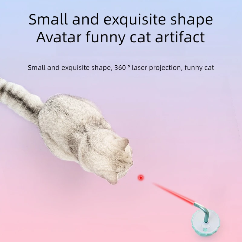 TANU Cat Umbrella Laser Toy Interactive Kitten Automatic Toy Smart Game Active for Cats Electric Fun Intelligent USB Charging