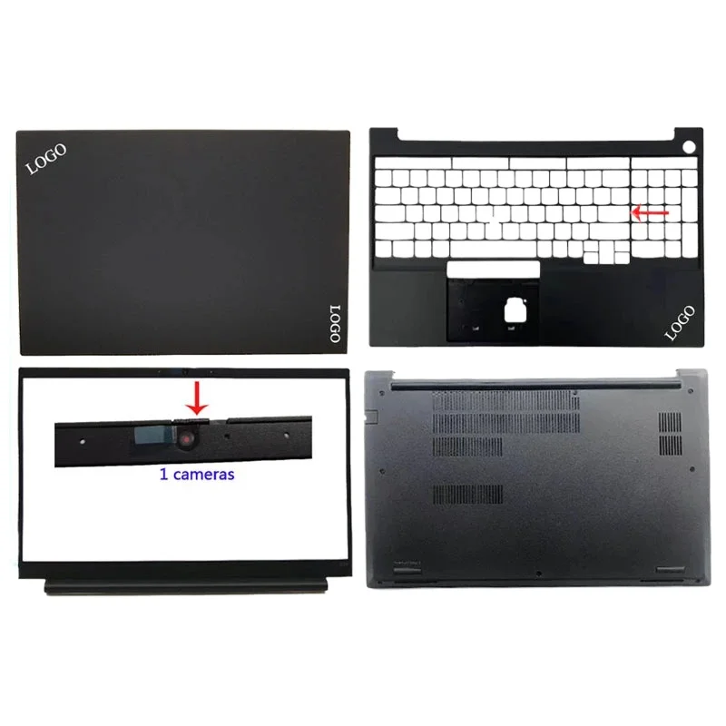 

T New For Lenovo Thinkpad E15 Gen2 GEN3 Laptop LCD Back Cover/LCD Front Cover/Palm Holder/Bottom Cover Black