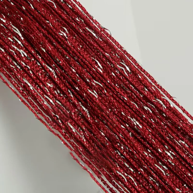 Nieuwe Glanzende Kwastje Zilveren Lijn String Gordijn 100x200 cm Volant Woonkamer Divider Bruiloft DIY Home Decor