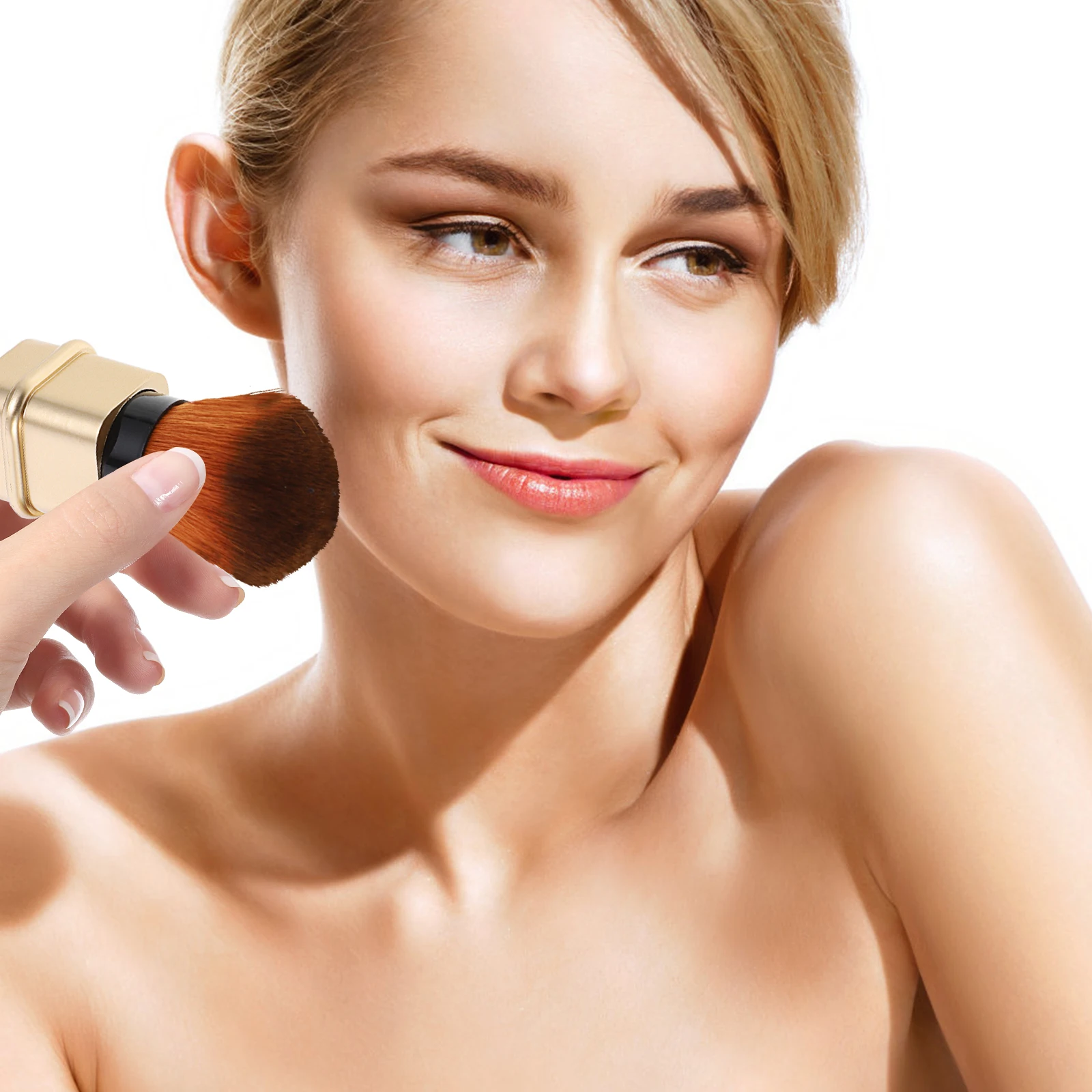 

Multi-Functional Powder For Foundation Blush Retractable Dome Makeup Tool Professional Cosmetics Fashion Beauty
