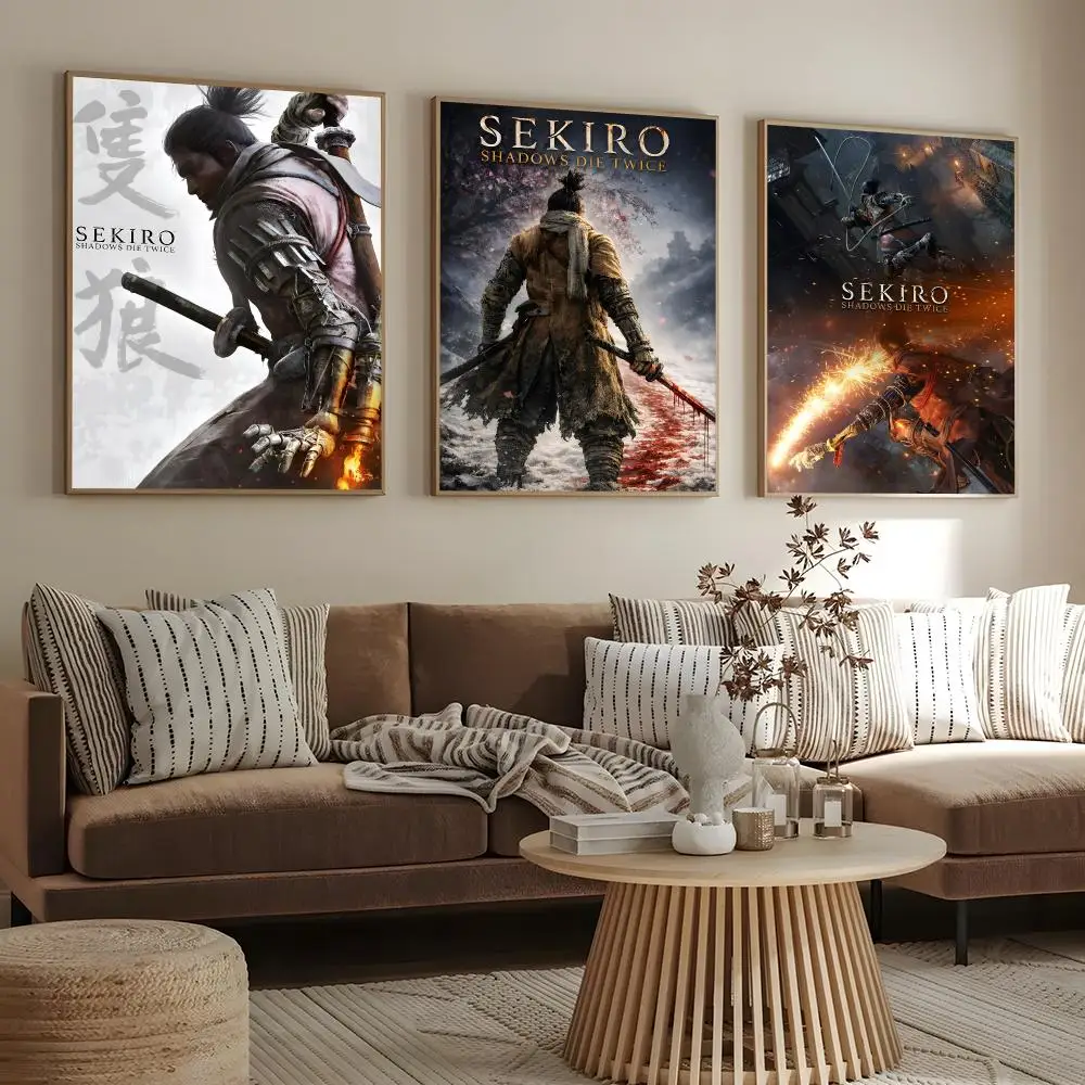 Game Sekiro Poster HD Modern Aesthetic Wall Prints, Stylish Home Decor for Living Room Bedroom