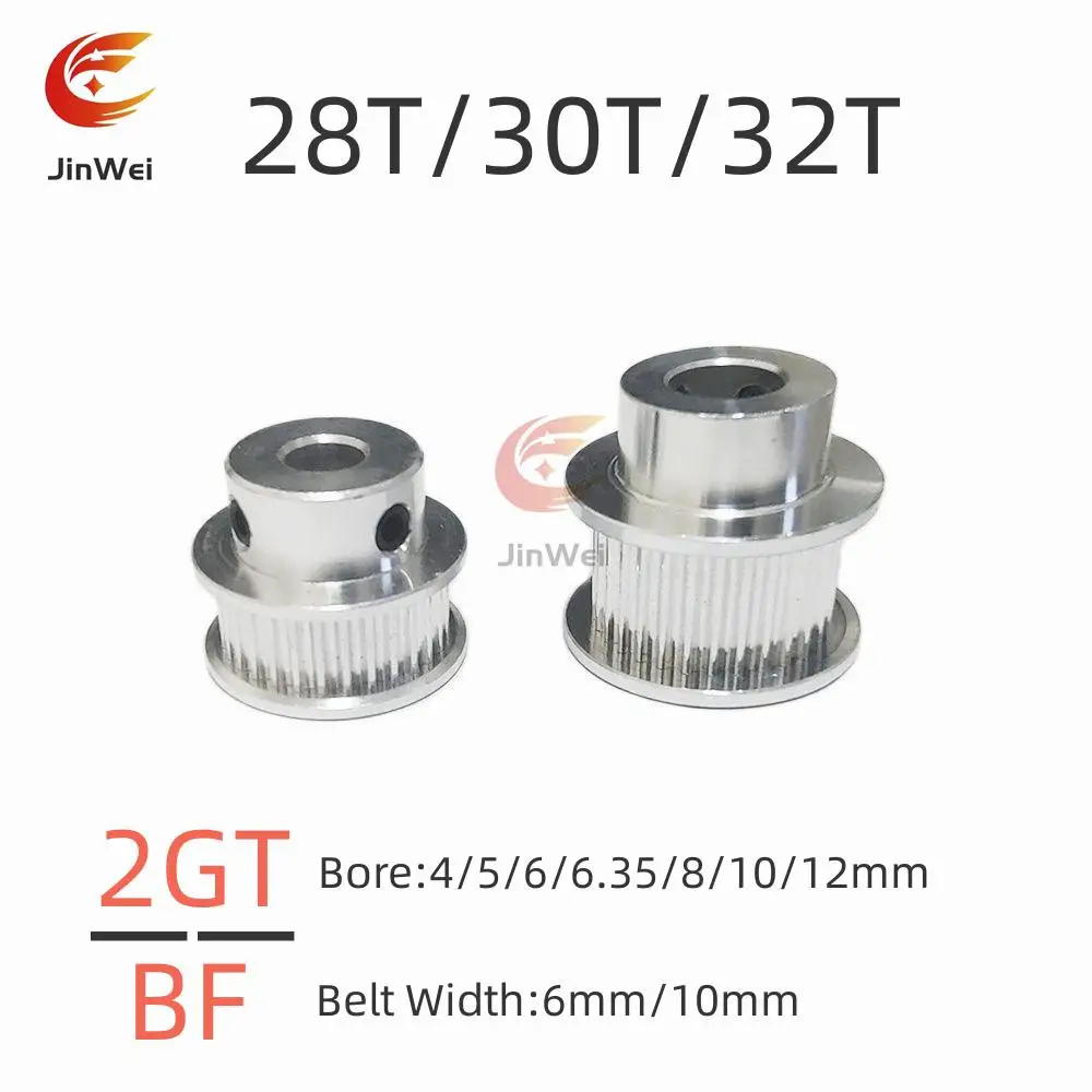 

GT2 Timing Pulley 2GT 28T/30T/32T Tooth Teeth Bore 4/5/6/6.35/8/10/12mm Synchronous Wheels Width 6/10/mm Belt 3D Printer Parts