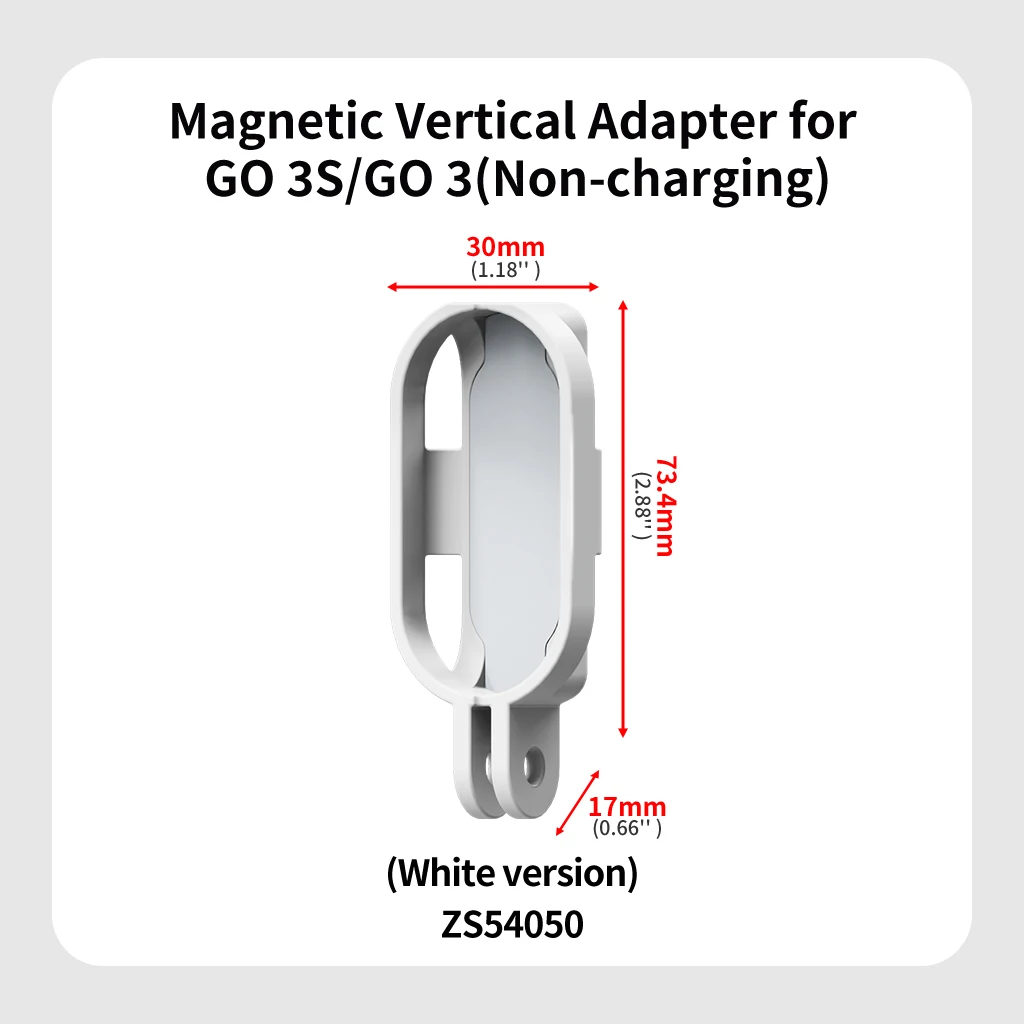 Magnetischer Schnellwechseladapter für Insta360 GO 3S/GO 3, Ladehalterung, vertikale horizontale Action-Kamerahalterung, Schutzrahmen – Detail 20