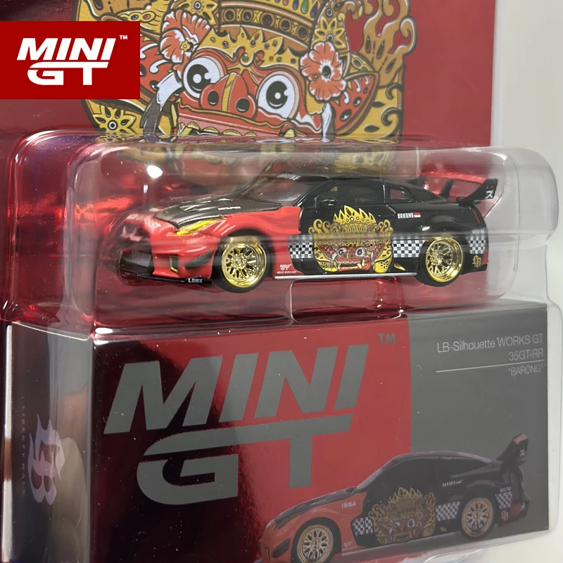 MINIGT 1:64 LB WORKS GTR R35 RR Ver.1 BARONG alloy car model 651