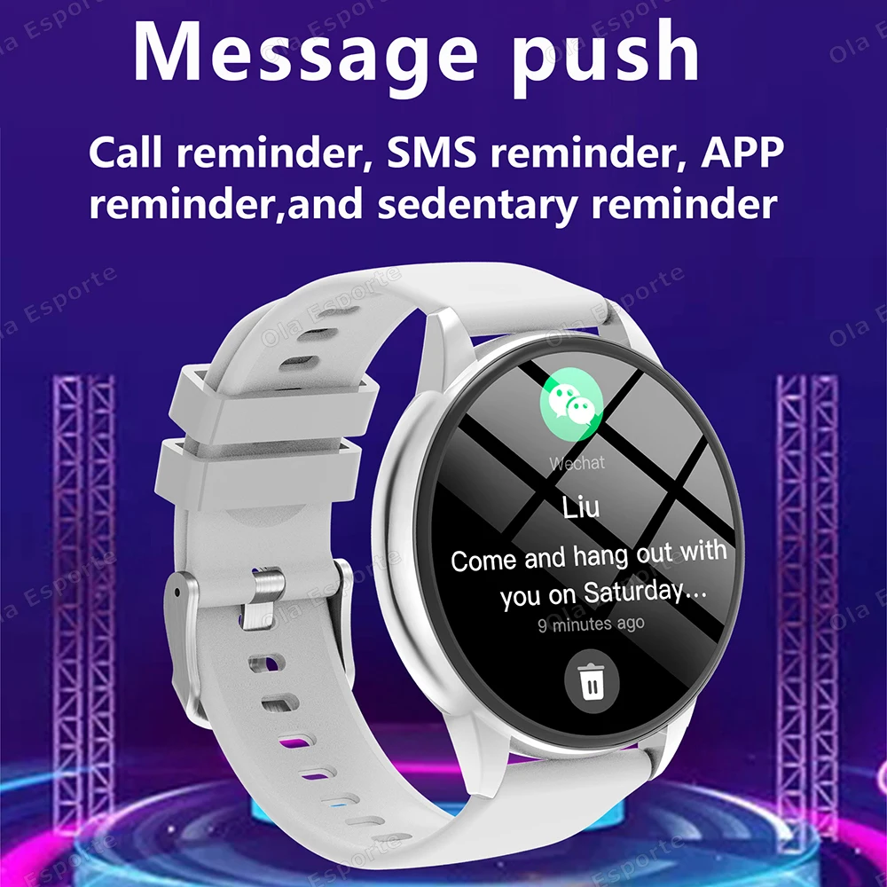 2025 Smart Watch Ladies Full Touch Screen Sport Fitness Watch IP67 Impermeabile Chiamata Bluetooth per Android iOS SmartWatch Donna