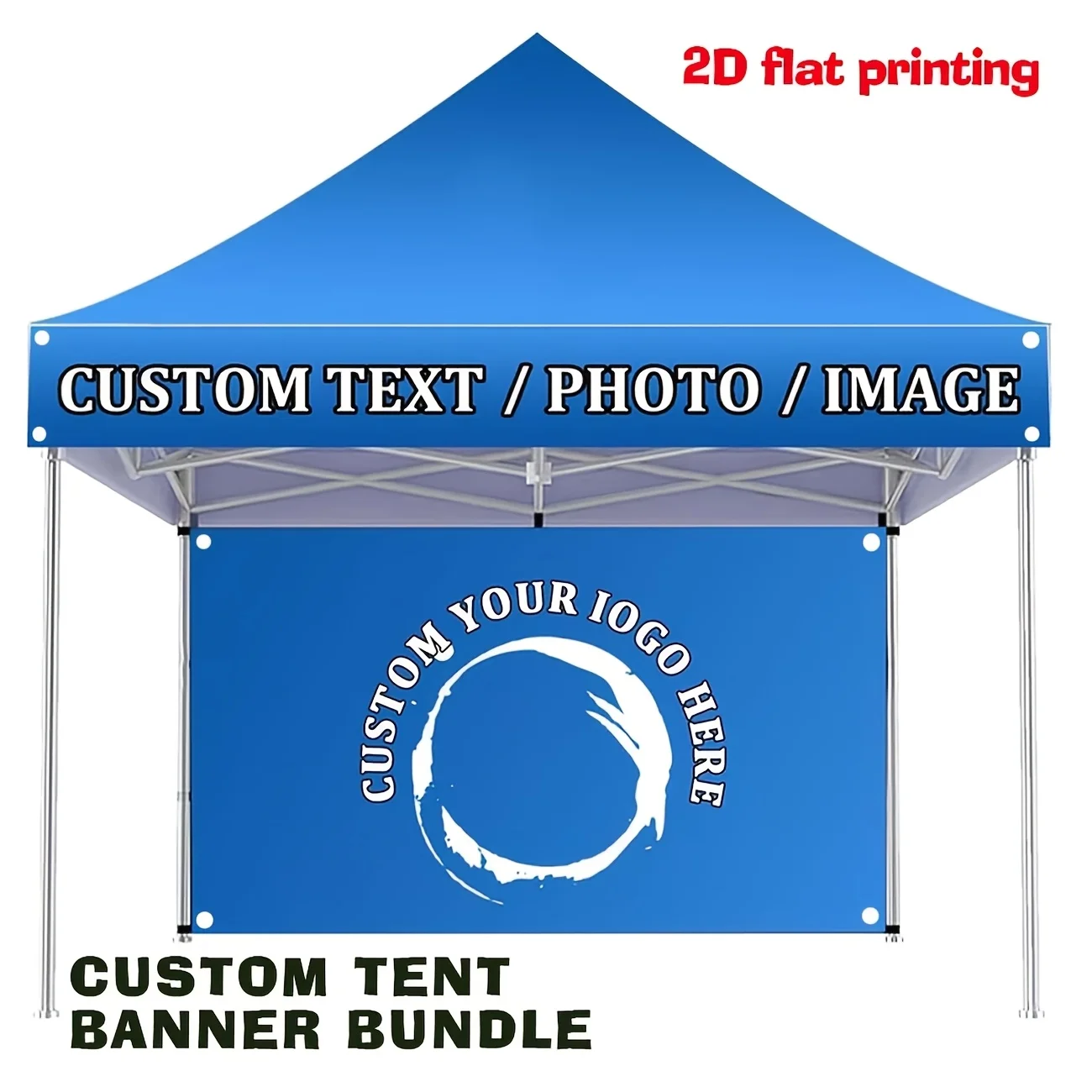 Customizable Tent Banners, Backdrop Banners and Table Banners, Durable Polyester, Birthdays, Exhibitions, Graduation Ceremonies