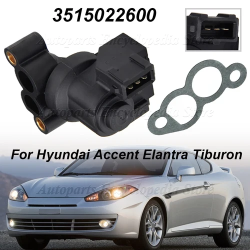 Imagen 2 del producto Para Hyundai Accent Elantra Tiburon Kia I4 35150-22600 Válvula de control de aire inactivo IAC 35150-22600 35150 22600 3515022600   AC493 AC4229