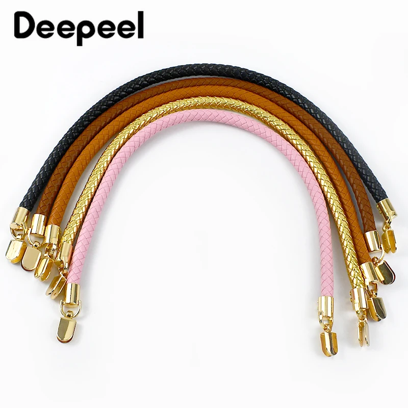 

1Pc Deepeel 30/40/60cm PU Leather Bags Handle Rope Purse Replace Shoulder Straps Women's Handbag Woven DIY Bag Accessories