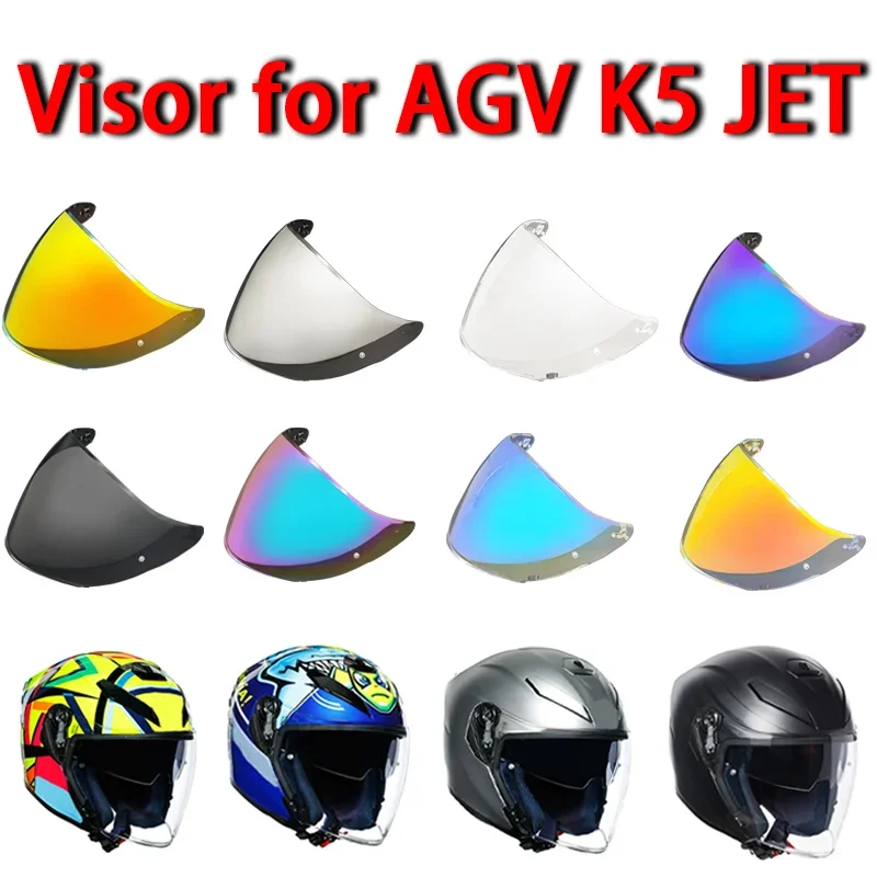 

K5 JET viseiras capacete Helmet Face Shield Visor Windshield for AGV K5 JET High toughness High strength Sunshield Lens Shield