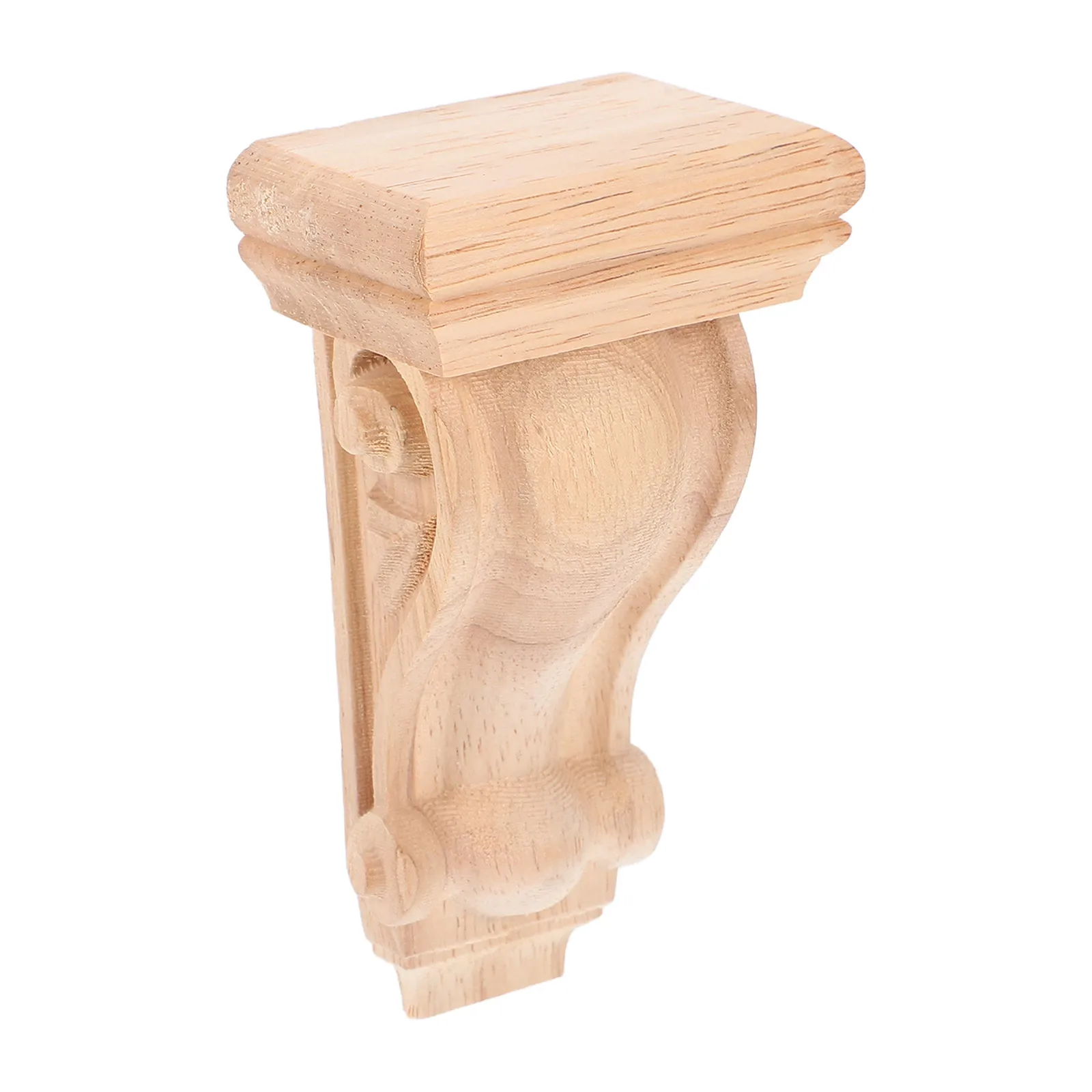 

1pcs Solid Wood Carved Column Heads Vintage European Style Decorative Brackets For Fireplace Mantels Beam Supports Diy Furniture