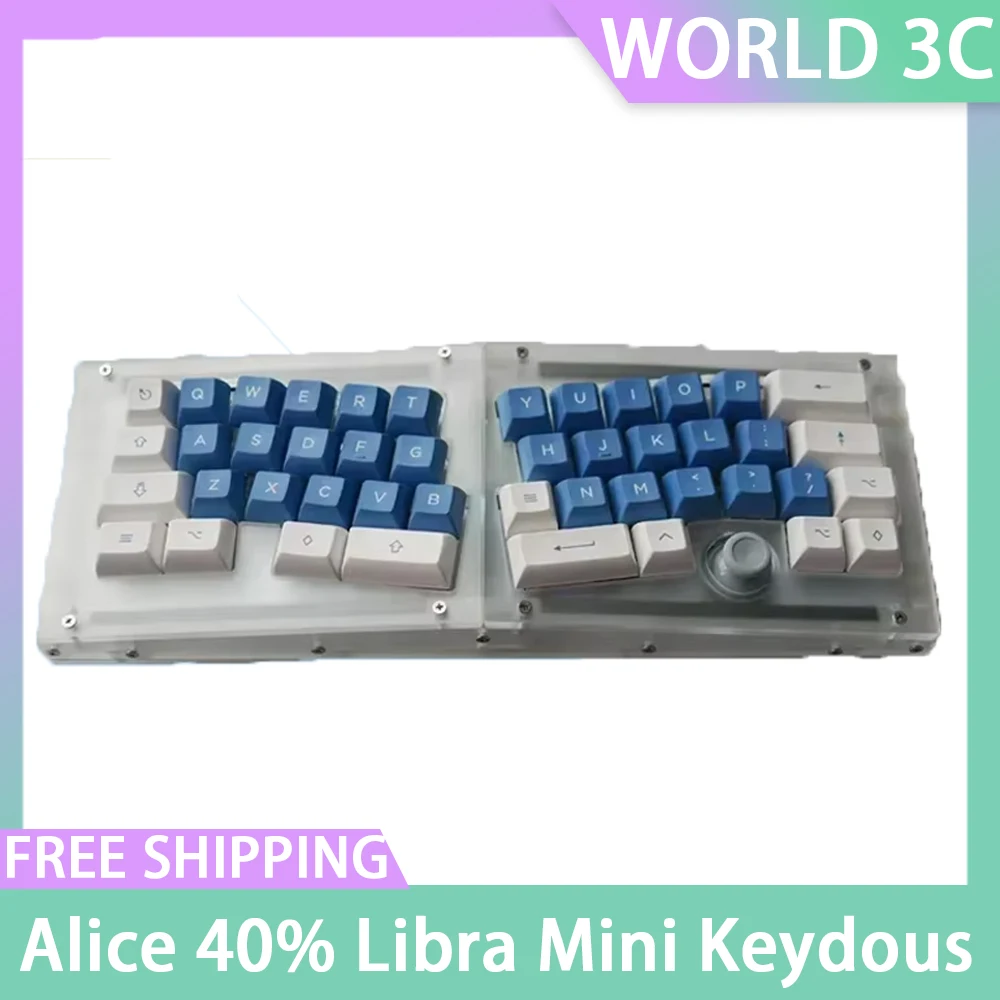 Imagem -05 - Libra Alice-kit de Mini Teclado Mecânico Personalizado 40 Ergonômico Hot-swap Teclado Gaming Personalizado Desmontado 40