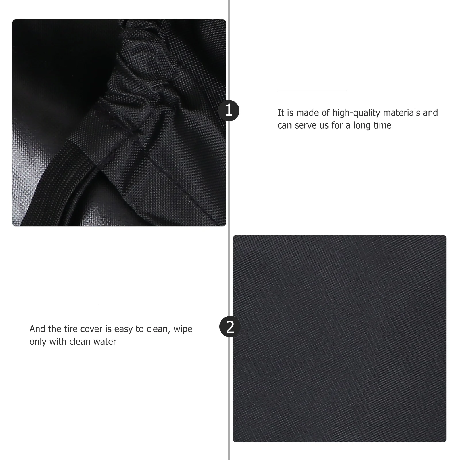 

Oxford Cloth Waterproof Tire Cover Black Foldable Durable Heavy Duty Car Tire Protector Wheel Cover for