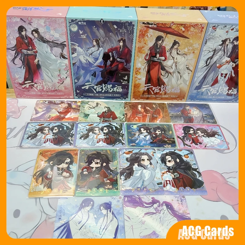 

В наличии: Коллекционная карточка Tianguan Blessing Four Seasons, аниме-издание к годовщине, оригинальная подарочная коробка-сюрприз, отличный праздничный подарок, игрушки